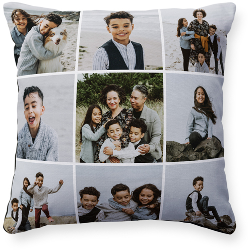 Gallery of Nine Pillow, Woven, Black, 16x16, Single Sided, Multicolor