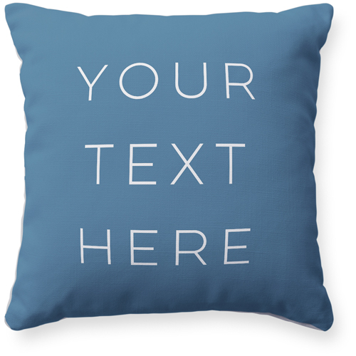 Text Gallery Pillow, Woven, White, 16x16, Double Sided, Multicolor, multi