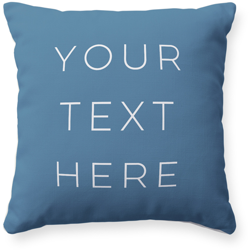 Text Gallery Pillow, Woven, Beige, 16x16, Single Sided, Multicolor, multi