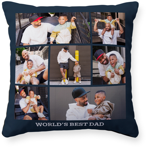 Gallery of Seven Pillow, Woven, Black, 16x16, Single Sided, Multicolor