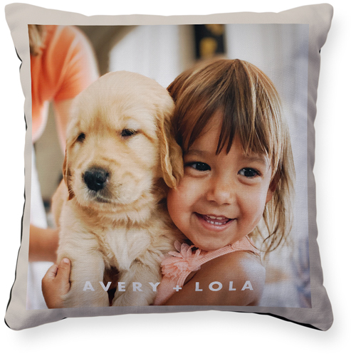 Framed Gallery of One Pillow, Woven, Black, 16x16, Single Sided, Multicolor, multi