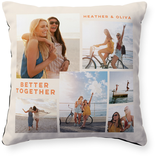 Modern Gallery Of Six Pillow, Woven, Black, 16x16, Single Sided, Multicolor, multi