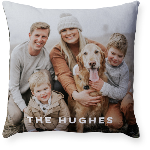 Custom Pillow - Personalized Pillow with Picture & Name Including Case &  Insertion. Full Color Print on Both Sides Ultra Soft Cover. Memorial Photo