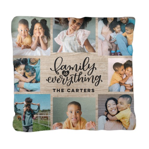 Family Is Everything Heart Pillow Custom Pillows Home Decor