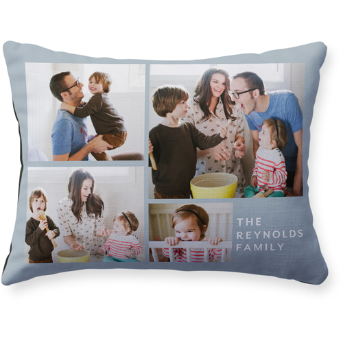 Caption Gallery Of Four Pillow, Woven, Black, 12x16, Single Sided, Multicolor, multi