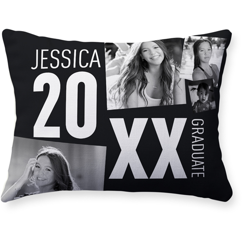 Big Year Pillow, Woven, Beige, 12x16, Single Sided, Black, black