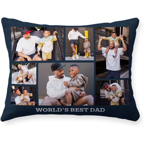 Gallery of Seven Pillow, Woven, Beige, 12x16, Single Sided, Multicolor, multi