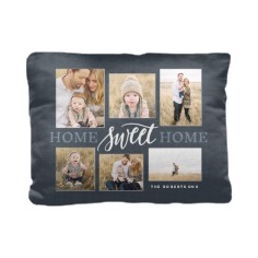 contemporary home sweet home pillow