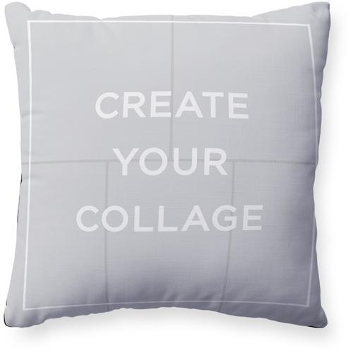 Create a Collage Pillow, Woven, Black, 20x20, Single Sided, Multicolor