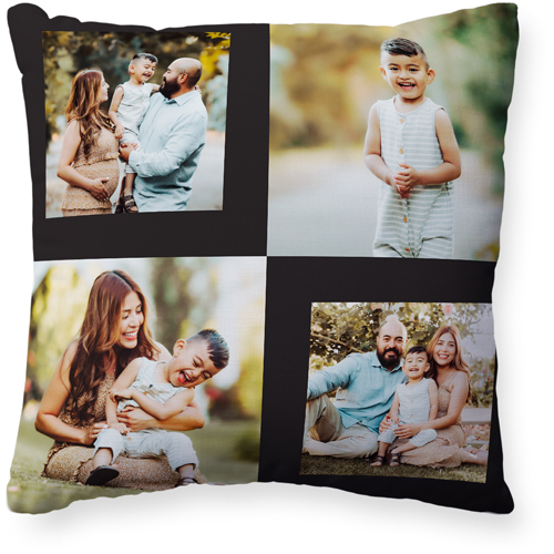 Minimal Gallery of Four Pillow, Woven, Beige, 20x20, Single Sided, Multicolor, multi