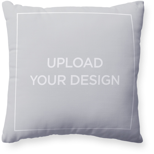 Upload Your Own Design Pillow, Woven, White, 20x20, Double Sided, Multicolor