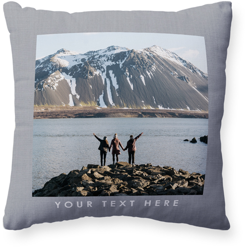 Gallery of One Border Pillow, Woven, Beige, 20x20, Single Sided, Multicolor, multi