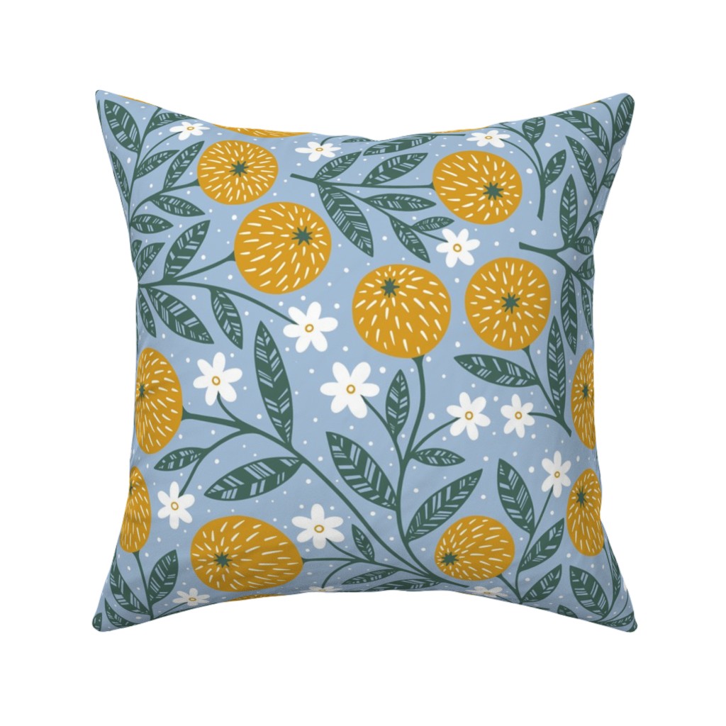 Blue And Orange Pillows