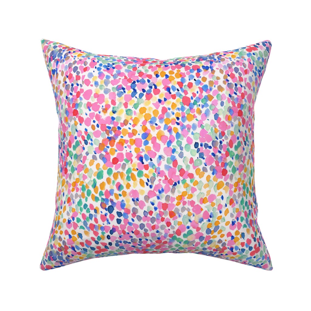 Lighthearted Pastel - Multi Pillow, Woven, Beige, 16x16, Single Sided, Multicolor