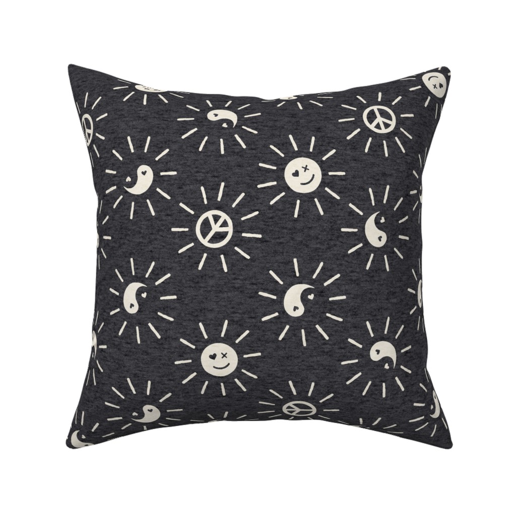 Cool Vibes Pillow, Woven, Black, 16x16, Single Sided, Black