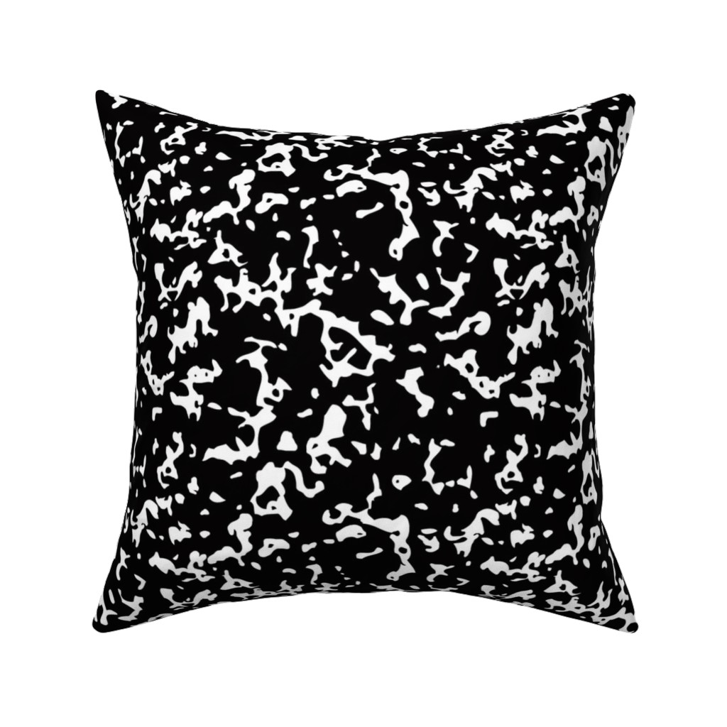 Composition Notebook - Black & White Pillow, Woven, Black, 16x16, Single Sided, Black, Black