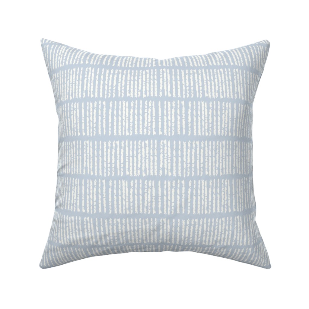 Dash - Blue Pillow, Woven, Black, 16x16, Single Sided, Blue