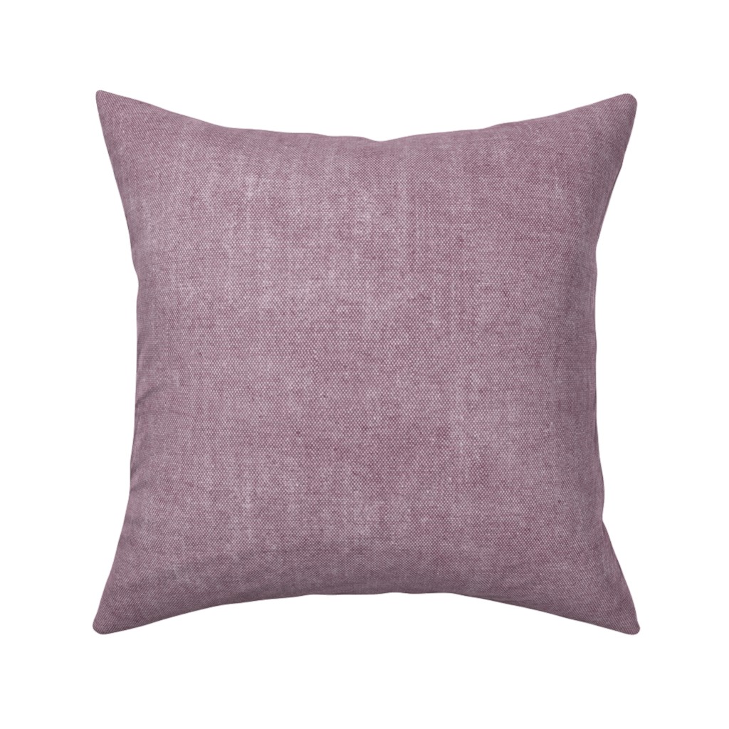 Canvas Texture in Light Lilac Pillow, Woven, Black, 16x16, Single Sided, Purple, Purple