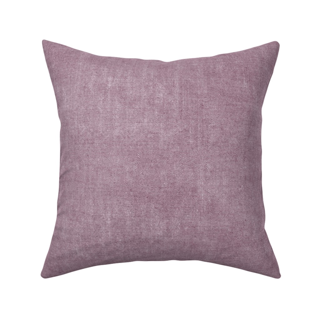 Canvas Texture in Light Lilac Pillow, Woven, Black, 16x16, Single Sided, Purple