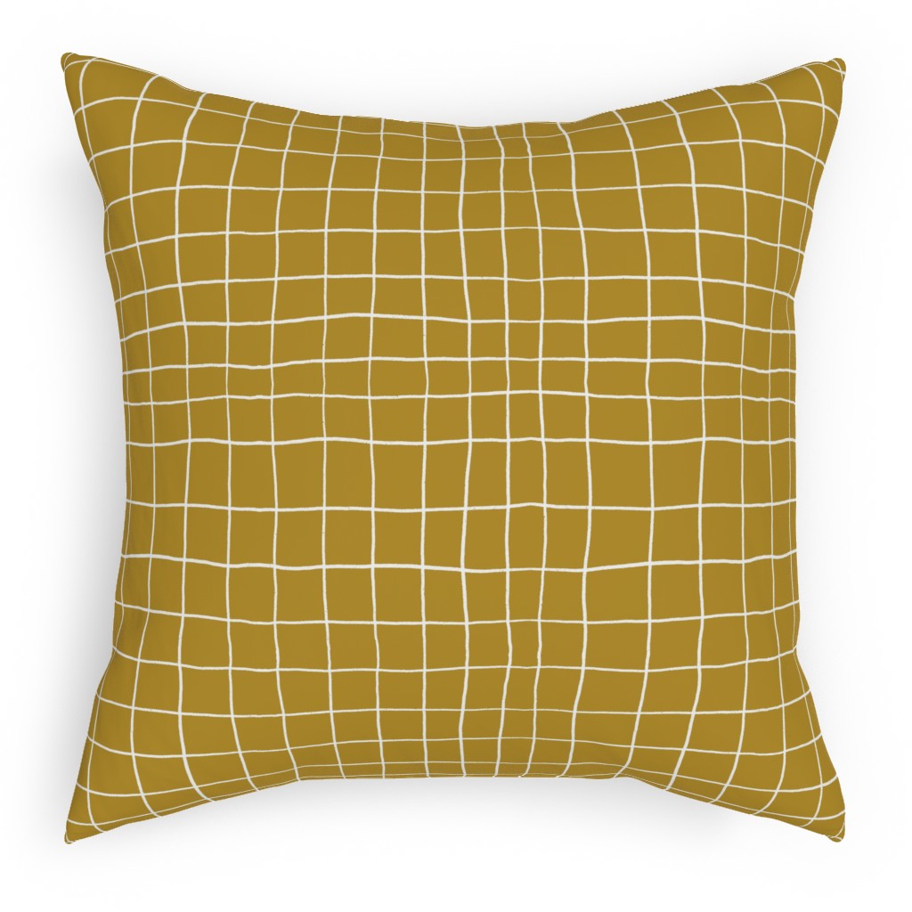 Springfield - Goldenrod Pillow, Woven, Beige, 18x18, Single Sided, Yellow, Classic Yellow