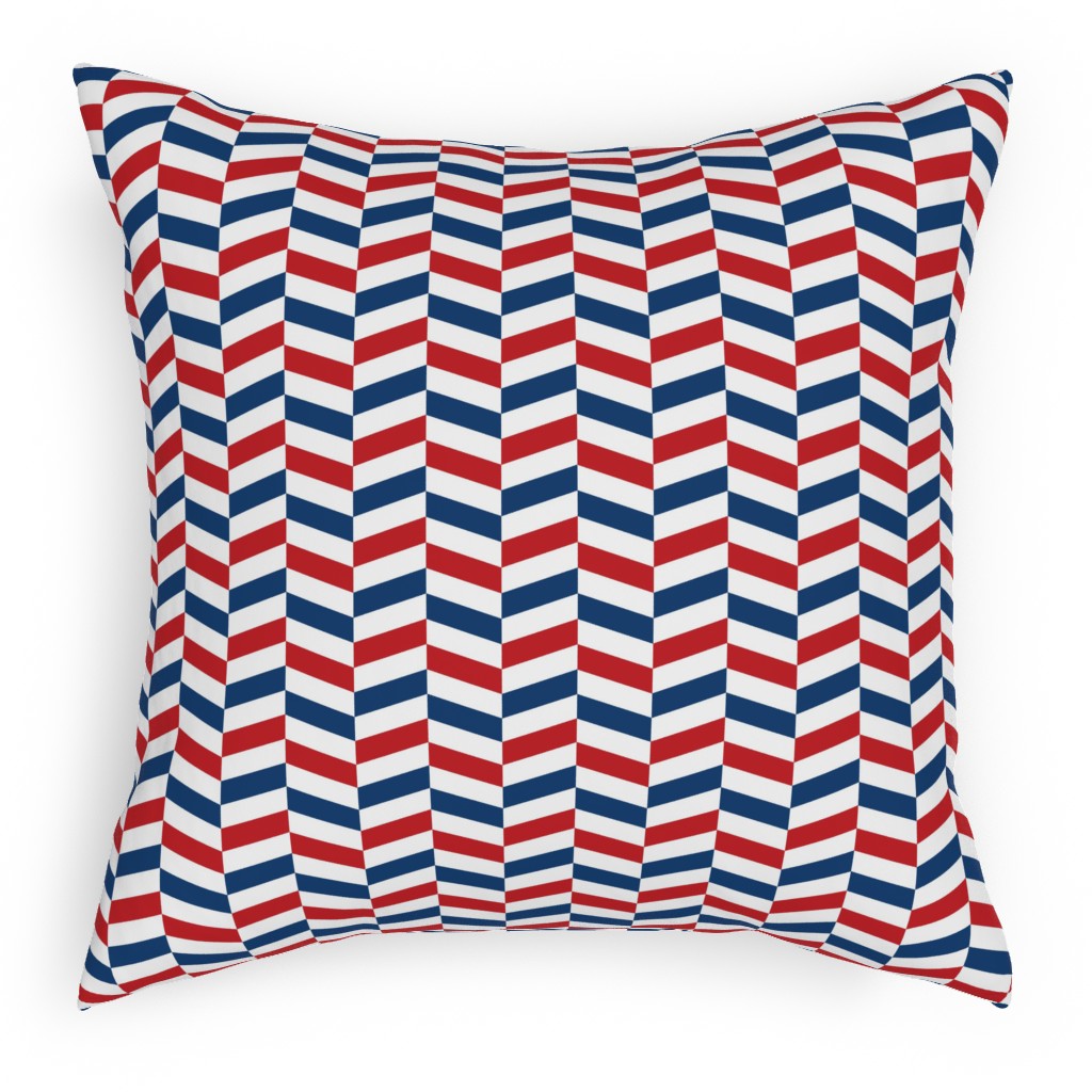 American Stripes - Multi Pillow, Woven, Beige, 18x18, Single Sided, Multicolor