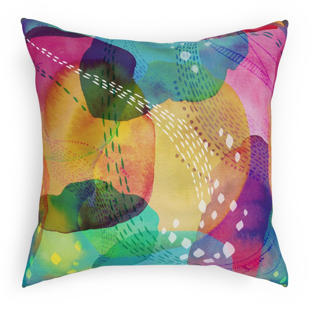 Daydreaming Pillow, Woven, Beige, 18x18, Single Sided, Multicolor