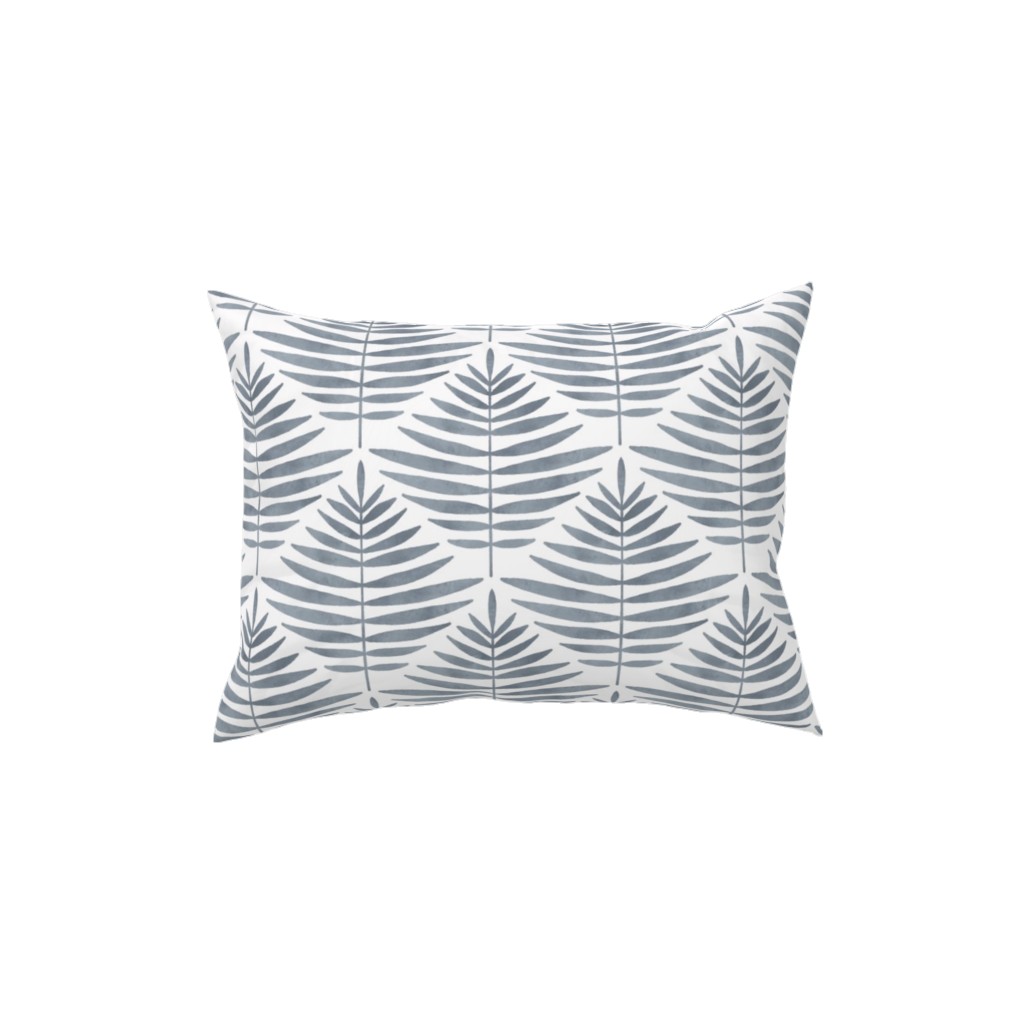 Largo - Gray Pillow, Woven, Black, 12x16, Single Sided, Gray
