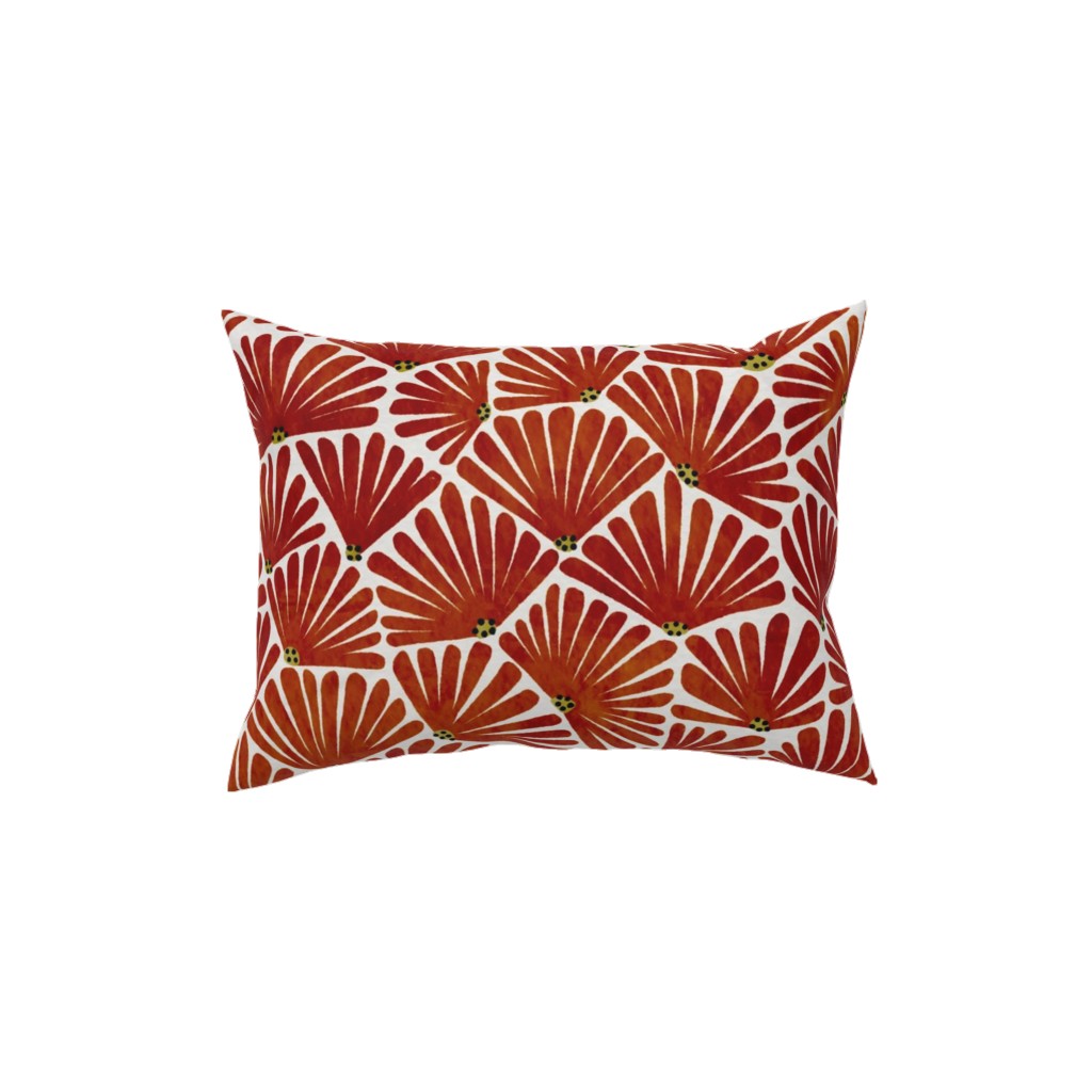 Solie Pillow, Woven, Black, 12x16, Single Sided, Red, Cinnamon