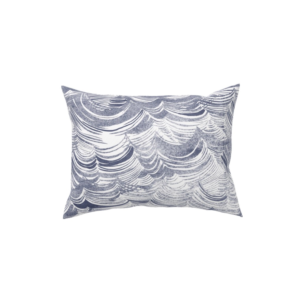 Wild Ocean Pillow, Woven, Black, 12x16, Single Sided, Gray, Gray