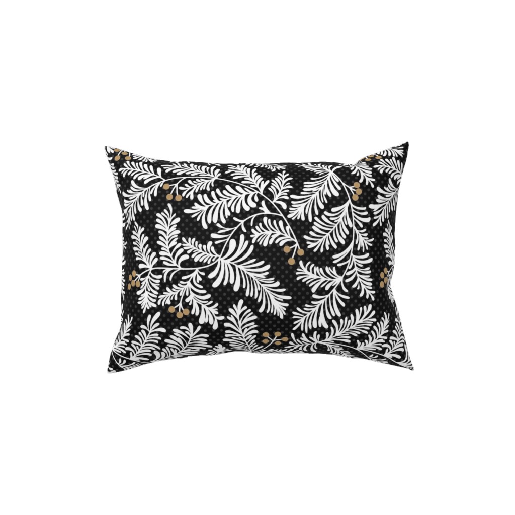 Winter Branches Pillow, Woven, Black, 12x16, Single Sided, Black