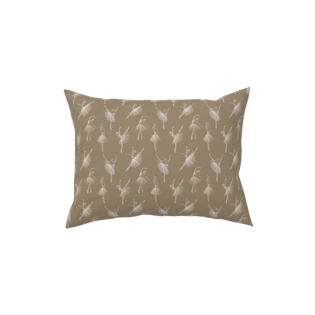 Ballerinas Pillow, Woven, Black, 12x16, Single Sided, Brown, Morning Latte