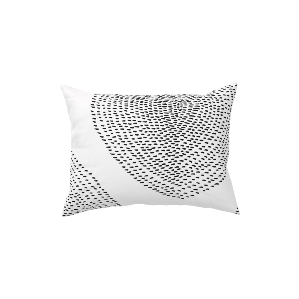 Stripy Boho Drop Pillow, Woven, Black, 12x16, Single Sided, Black