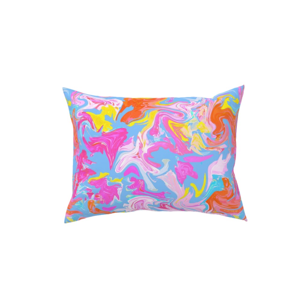 Summer Splash Pillow, Woven, Black, 12x16, Single Sided, Multicolor