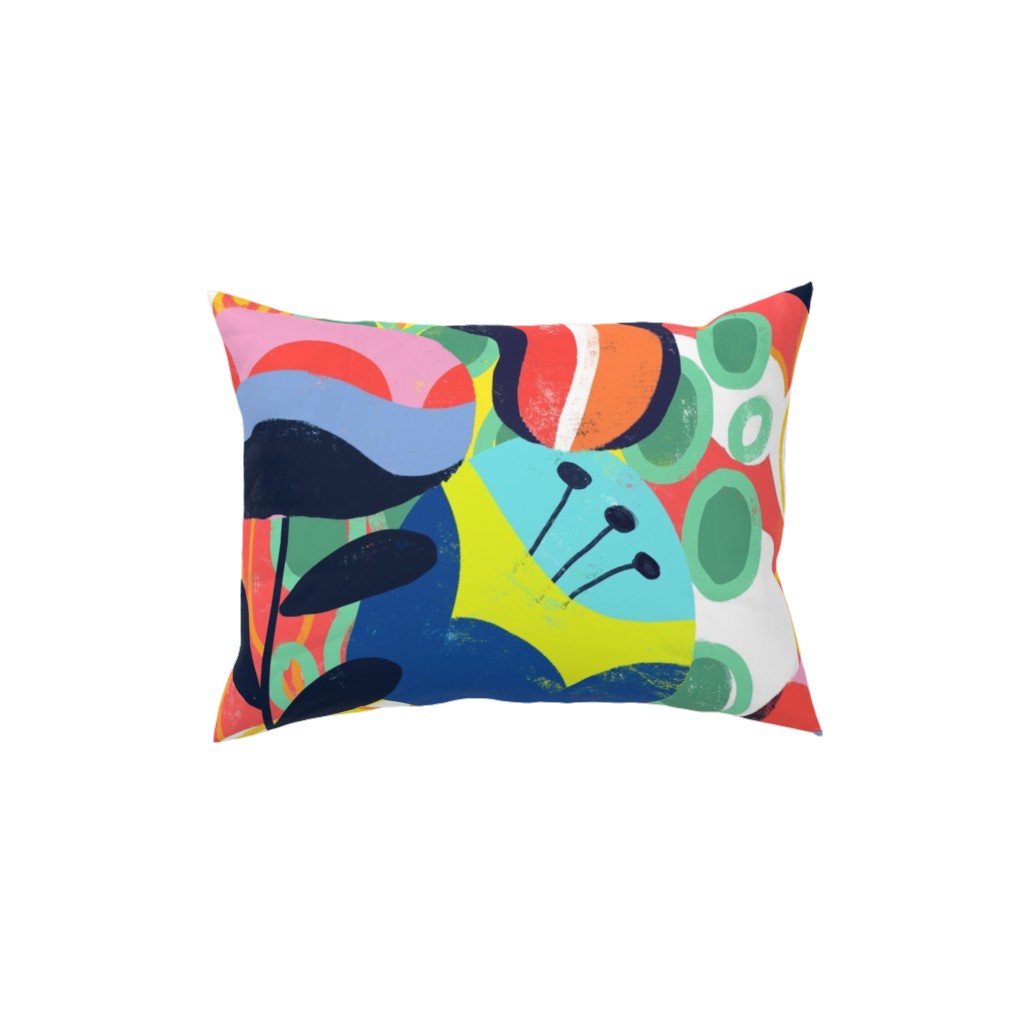 Think Big in Color - Multi Pillow, Woven, Black, 12x16, Single Sided, Multicolor