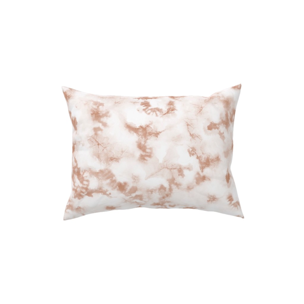 Inked Tie Dye Pillow, Woven, Beige, 12x16, Single Sided, Beige, Pearl