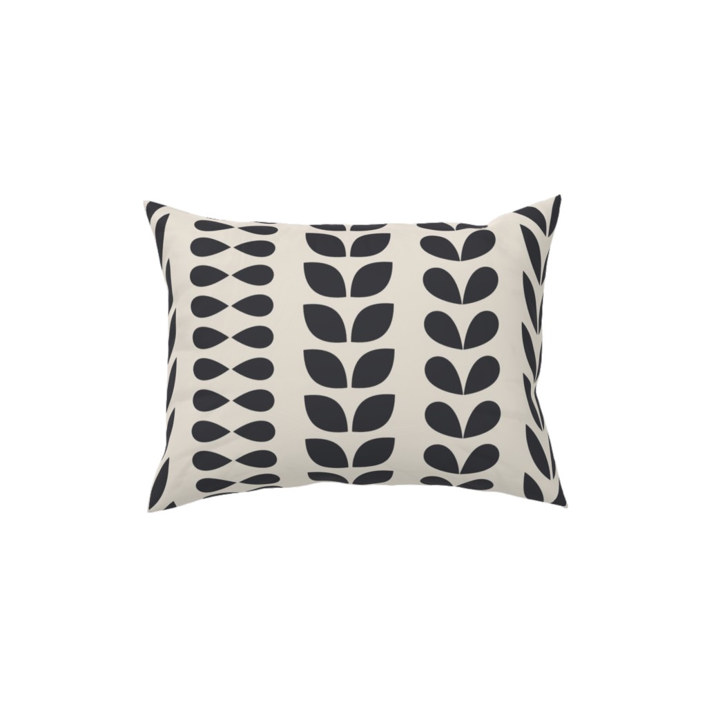 Minimalist Scandinavian Vines Pillow, Woven, Beige, 12x16, Single Sided, Beige, Pearl