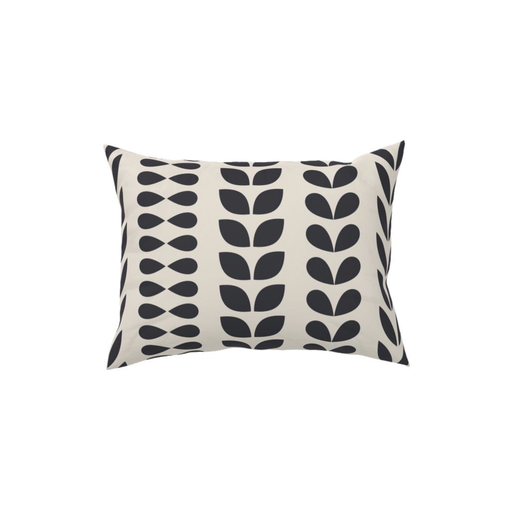 Minimalist Scandinavian Vines Pillow, Woven, Beige, 12x16, Single Sided, Beige