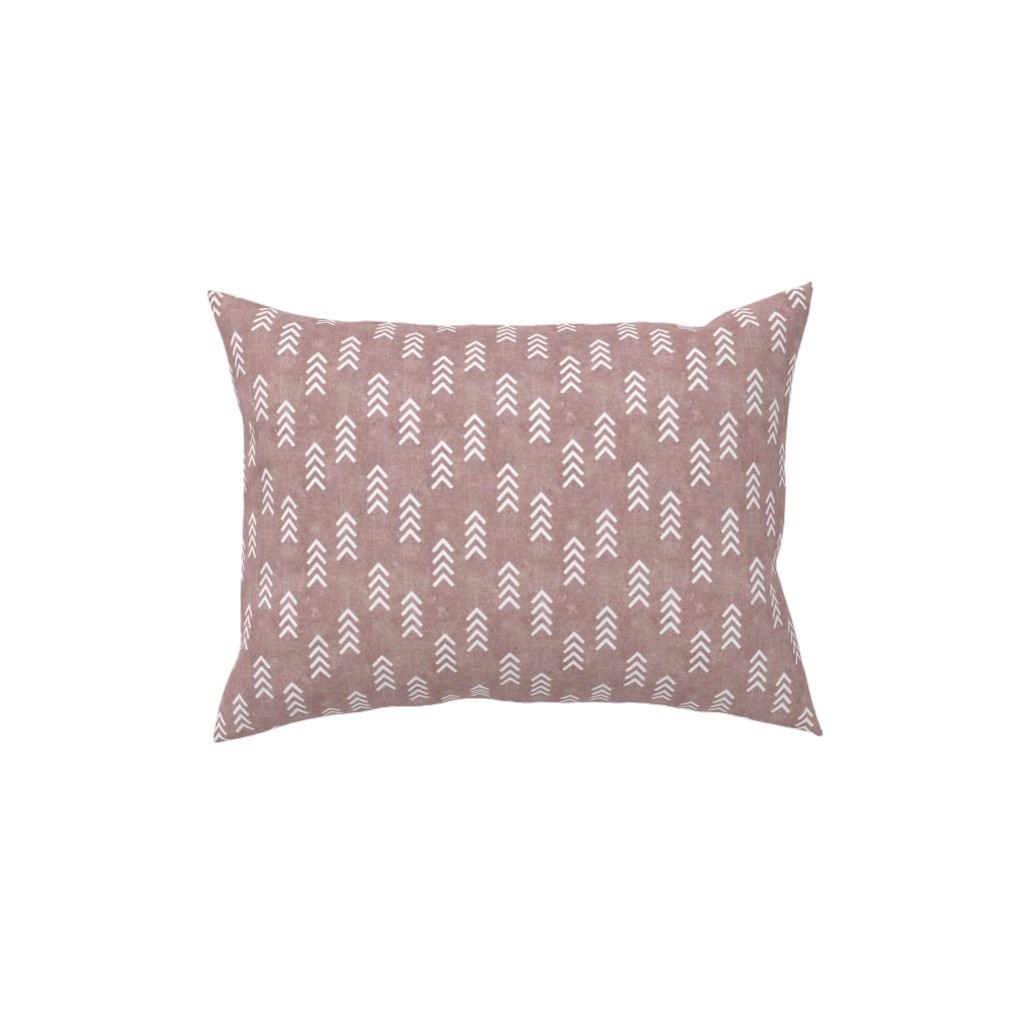 Arrows on Fading Rose Pillow, Woven, Beige, 12x16, Single Sided, Pink, Bright Pink