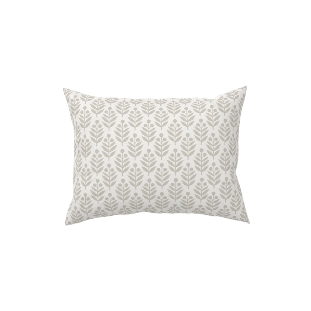 Lotti Quiet Pillow, Woven, Beige, 12x16, Single Sided, Beige, Silver Lining