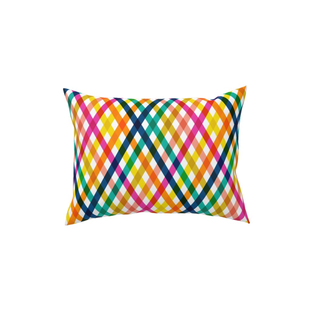 Birchdale Gingham Plaid - Multi Pillow, Woven, Beige, 12x16, Single Sided, Multicolor