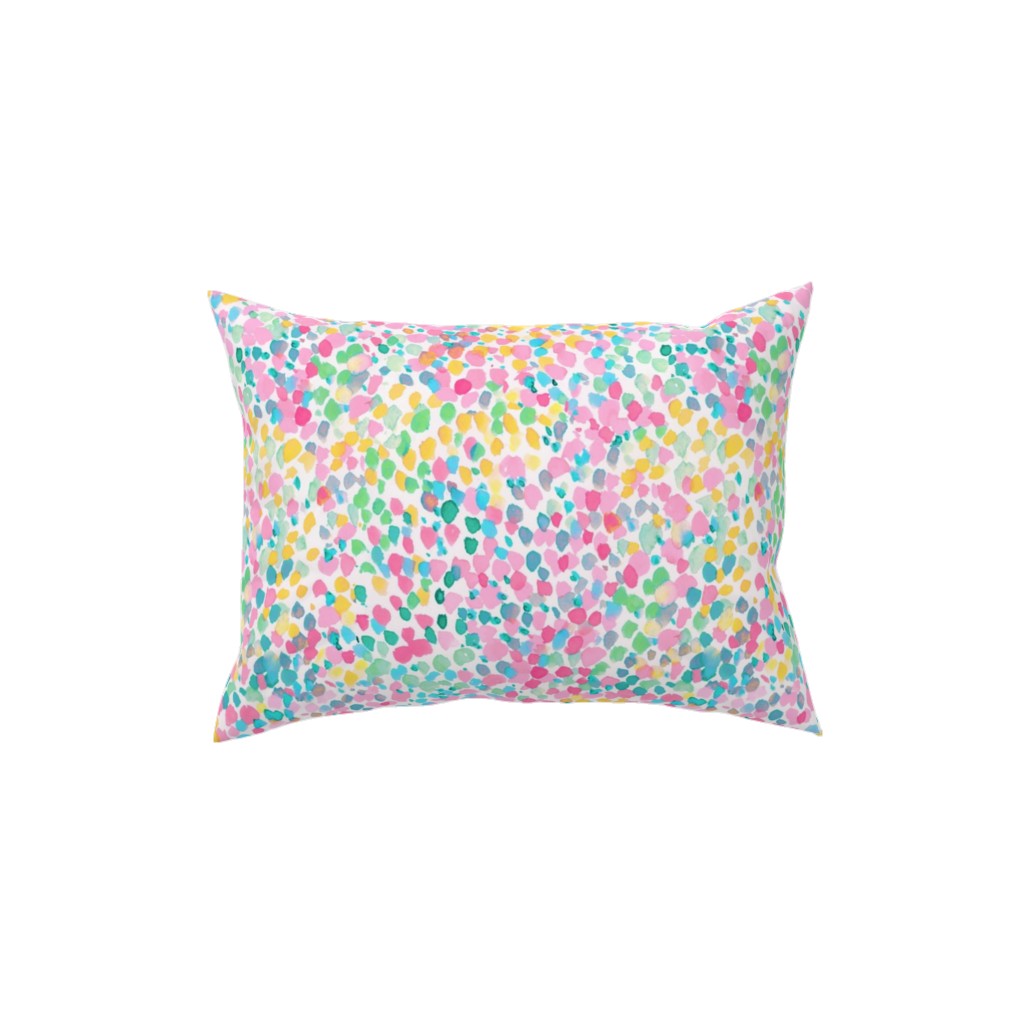 Lighthearted Summer Pillow, Woven, Beige, 12x16, Single Sided, Multicolor