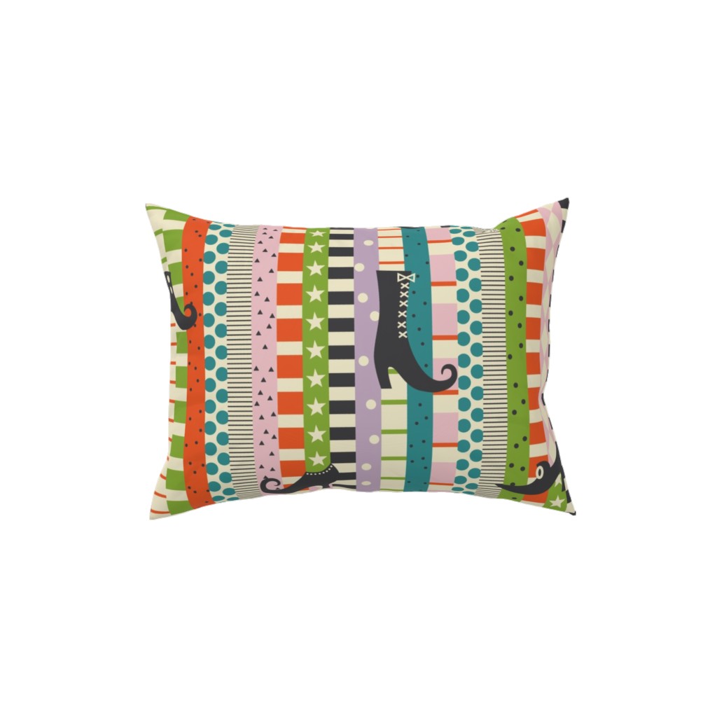 Stocking Feet - Multi Pillow, Woven, Beige, 12x16, Single Sided, Multicolor