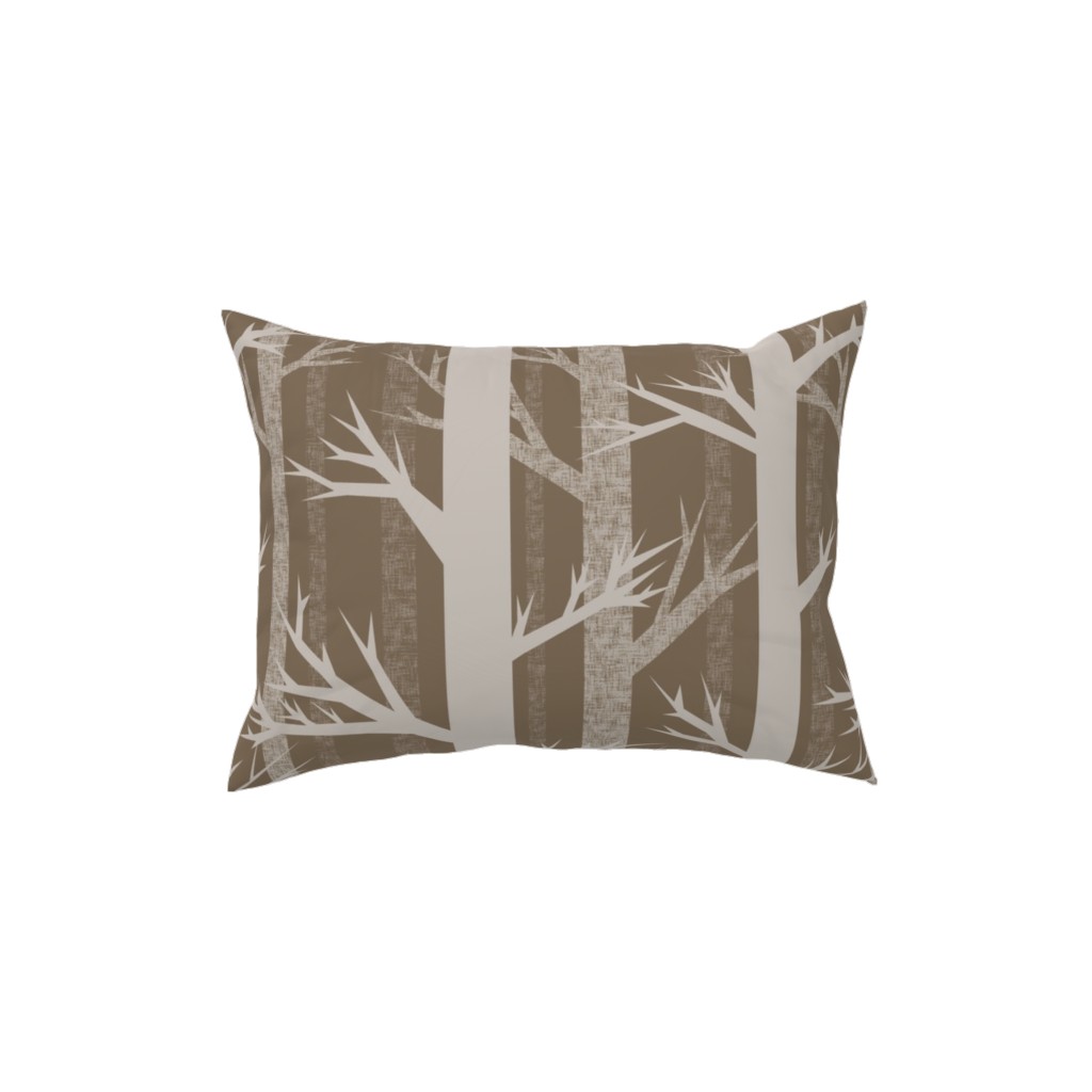 Winter Woods - Fawn Pillow, Woven, Beige, 12x16, Single Sided, Brown