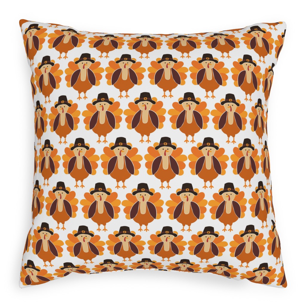 Orange Black And White Pillows