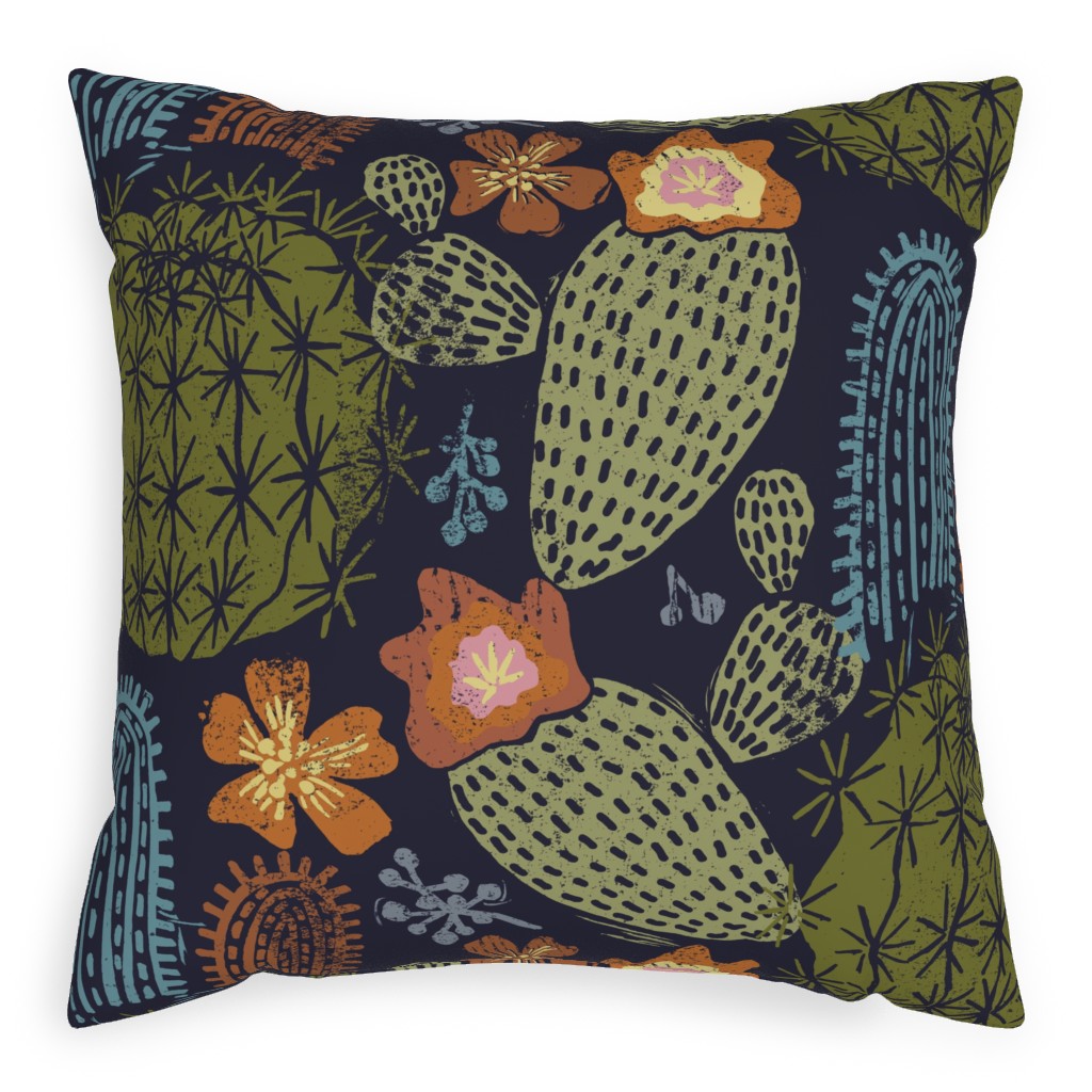Green Cactus Pillow