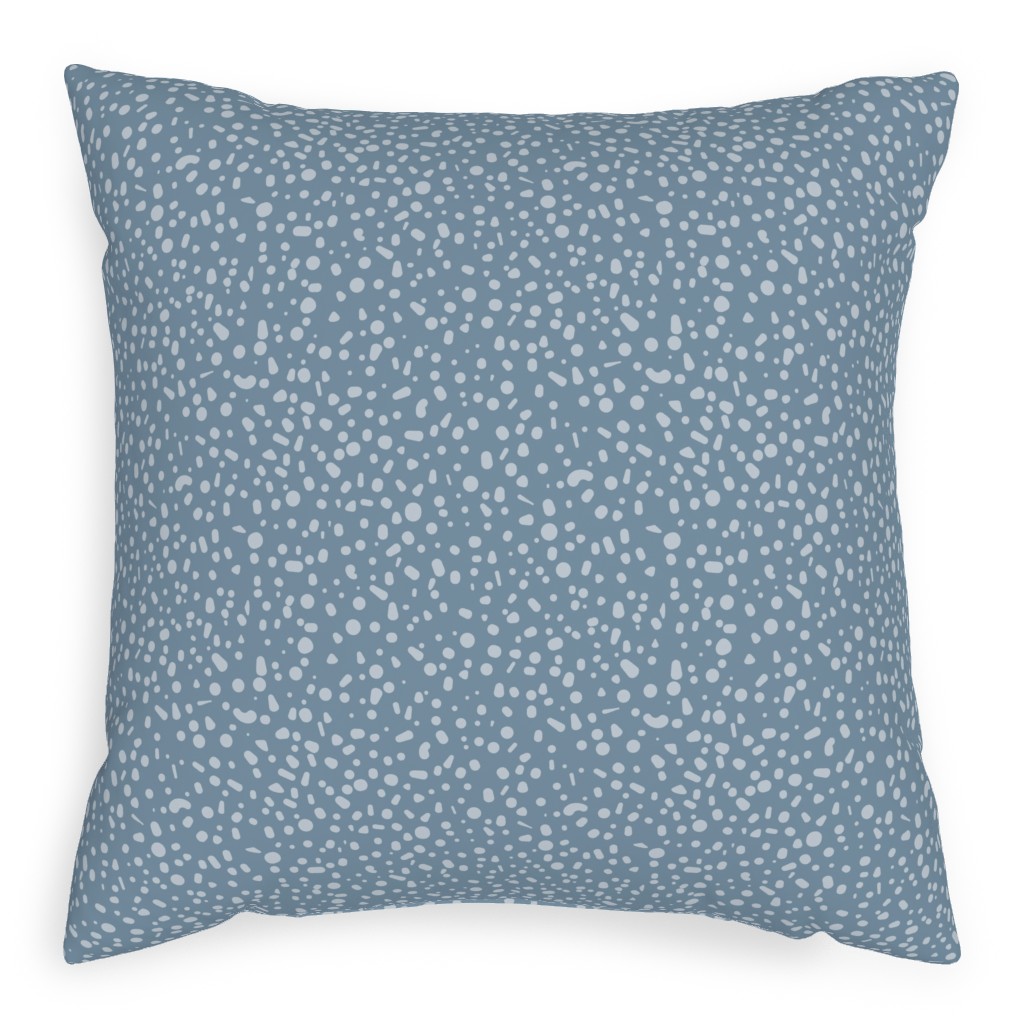 Arctic Thaw - Dark Grey Pillow, Woven, Black, 20x20, Single Sided, Blue