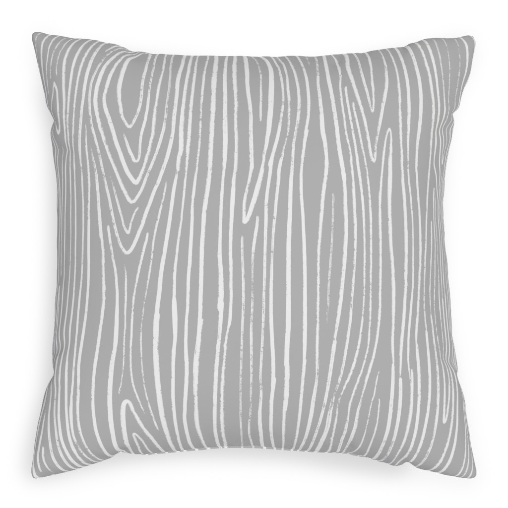 Jackson - Grey Pillow, Woven, Black, 20x20, Single Sided, Gray