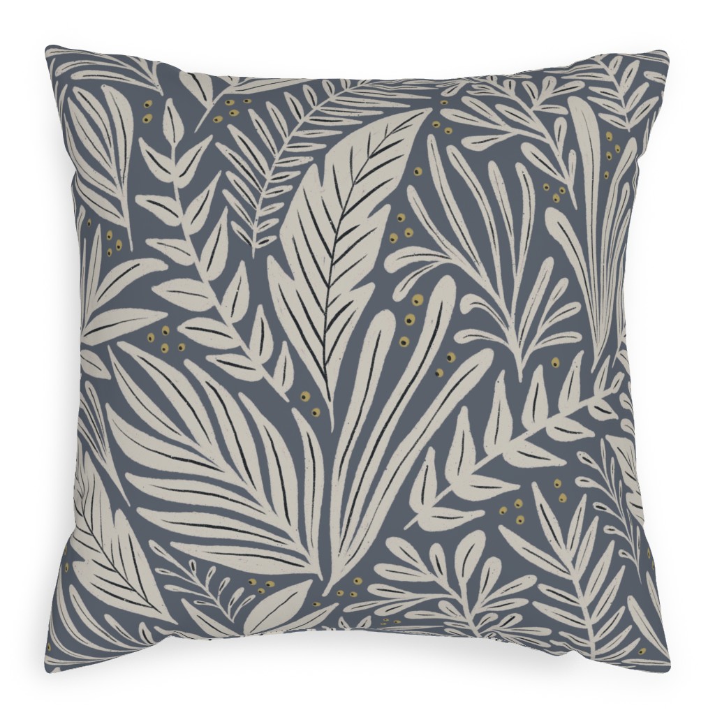 Annette Pillow, Woven, Beige, 20x20, Single Sided, Gray