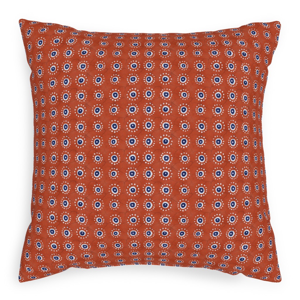 Orange Batik Pillows
