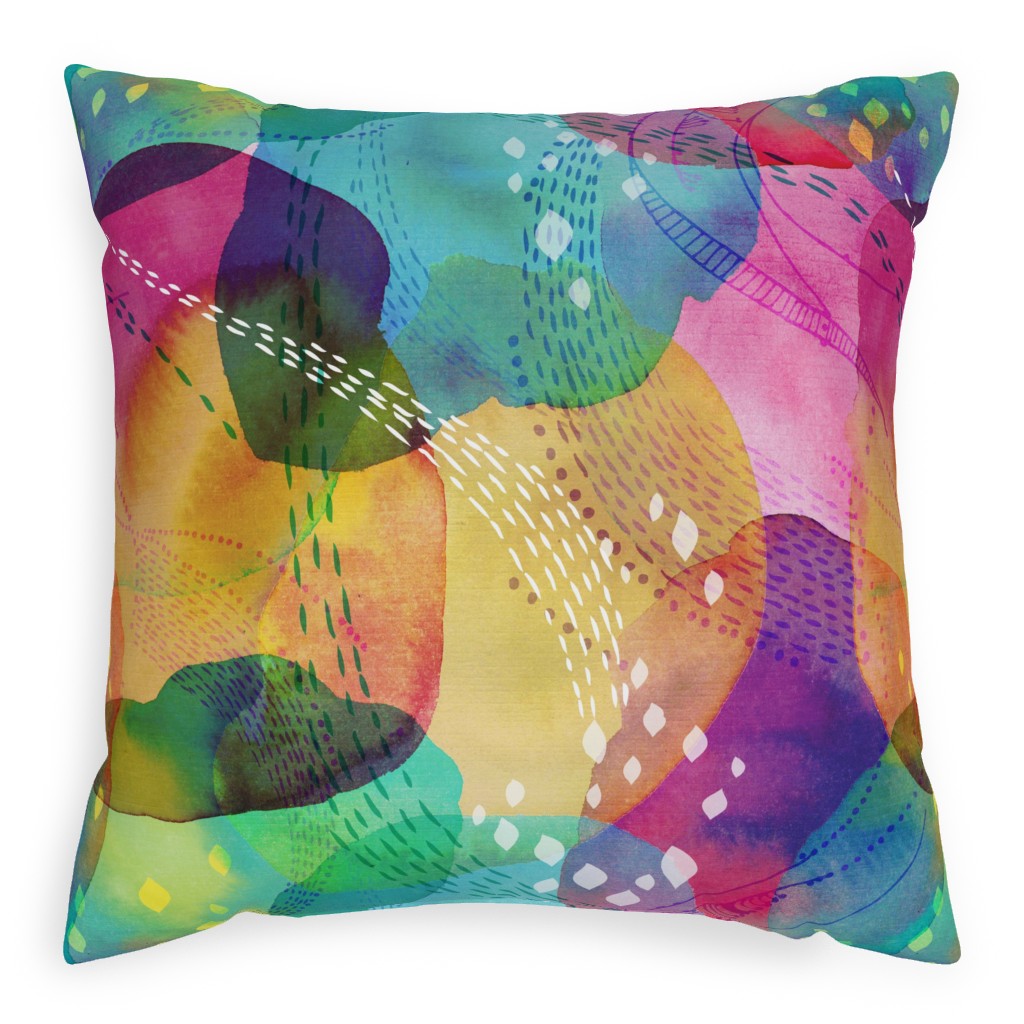 Daydreaming Pillow, Woven, Beige, 20x20, Single Sided, Multicolor